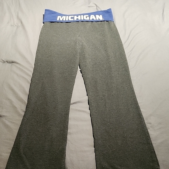 Michigan Blue and Gray Yoga Pants - Picture 1 of 10